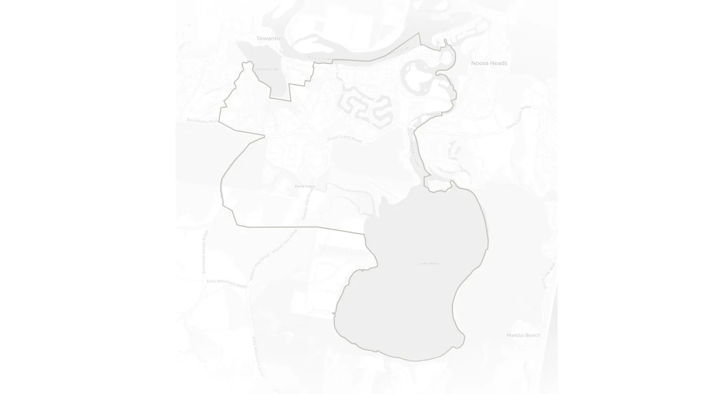 Noosaville urban fabric map