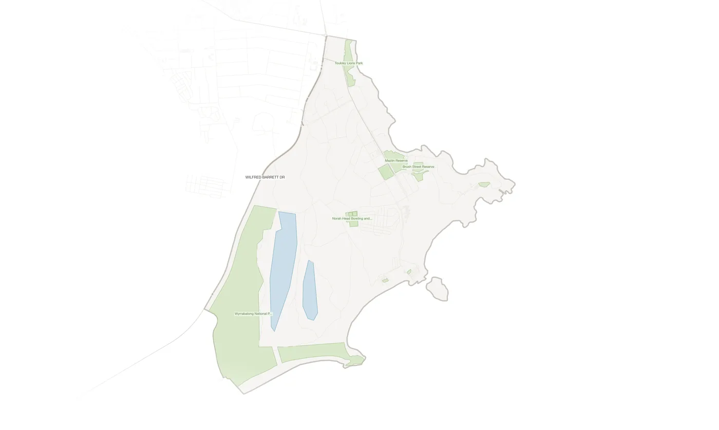 Norah Head urban fabric map