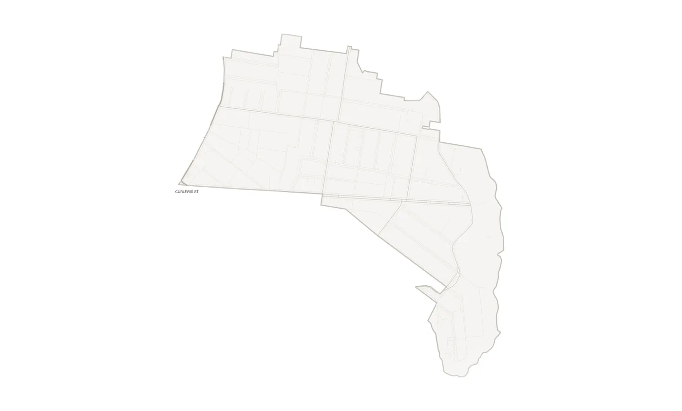 North Bondi urban fabric map