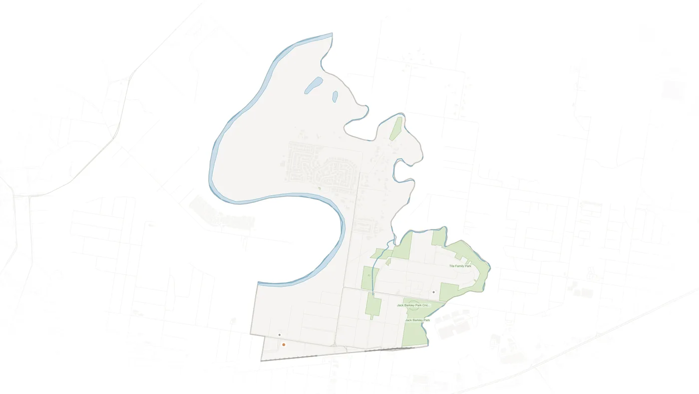 North Booval urban fabric map