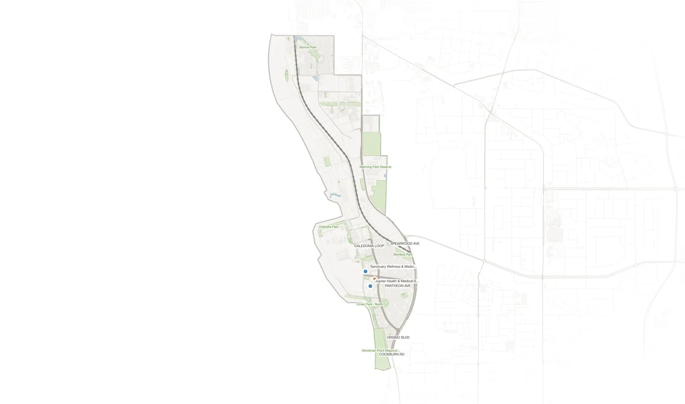 North Coogee urban fabric map
