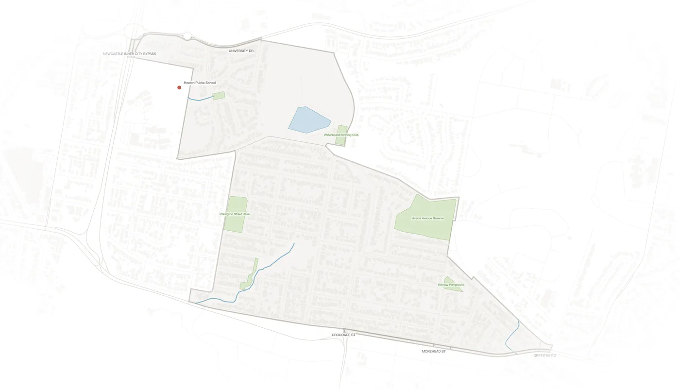 North Lambton urban fabric map