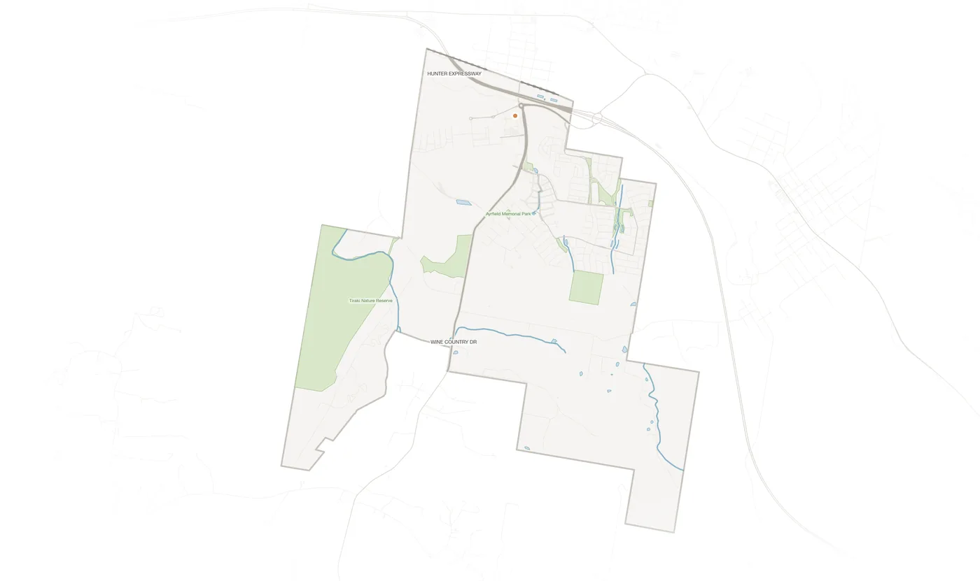 North Rothbury urban fabric map