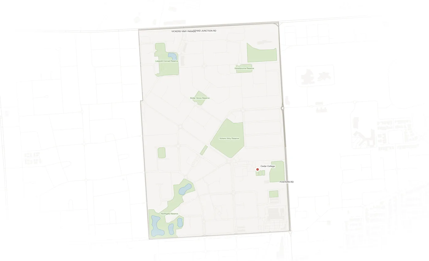Northgate urban fabric map