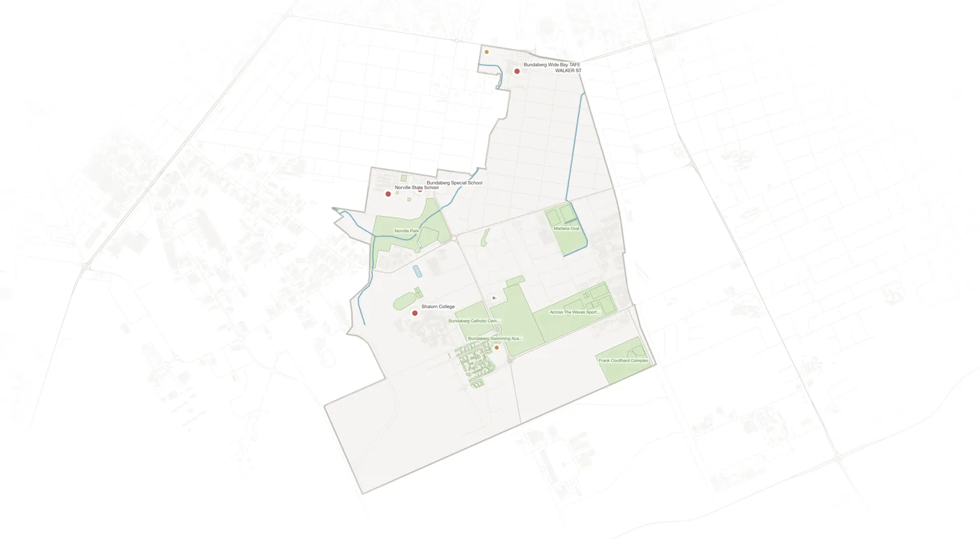 Norville urban fabric map