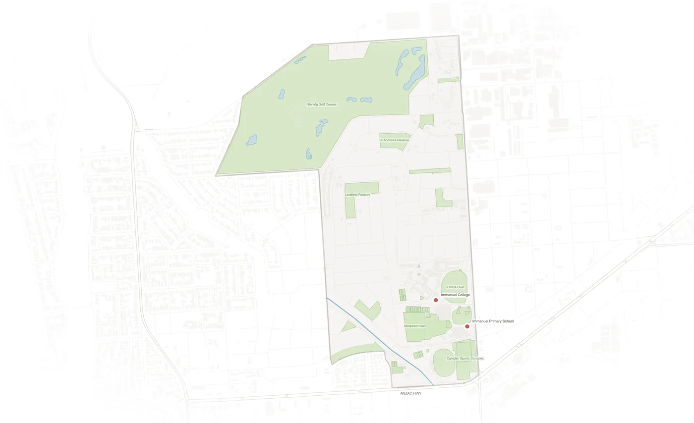 Novar Gardens urban fabric map