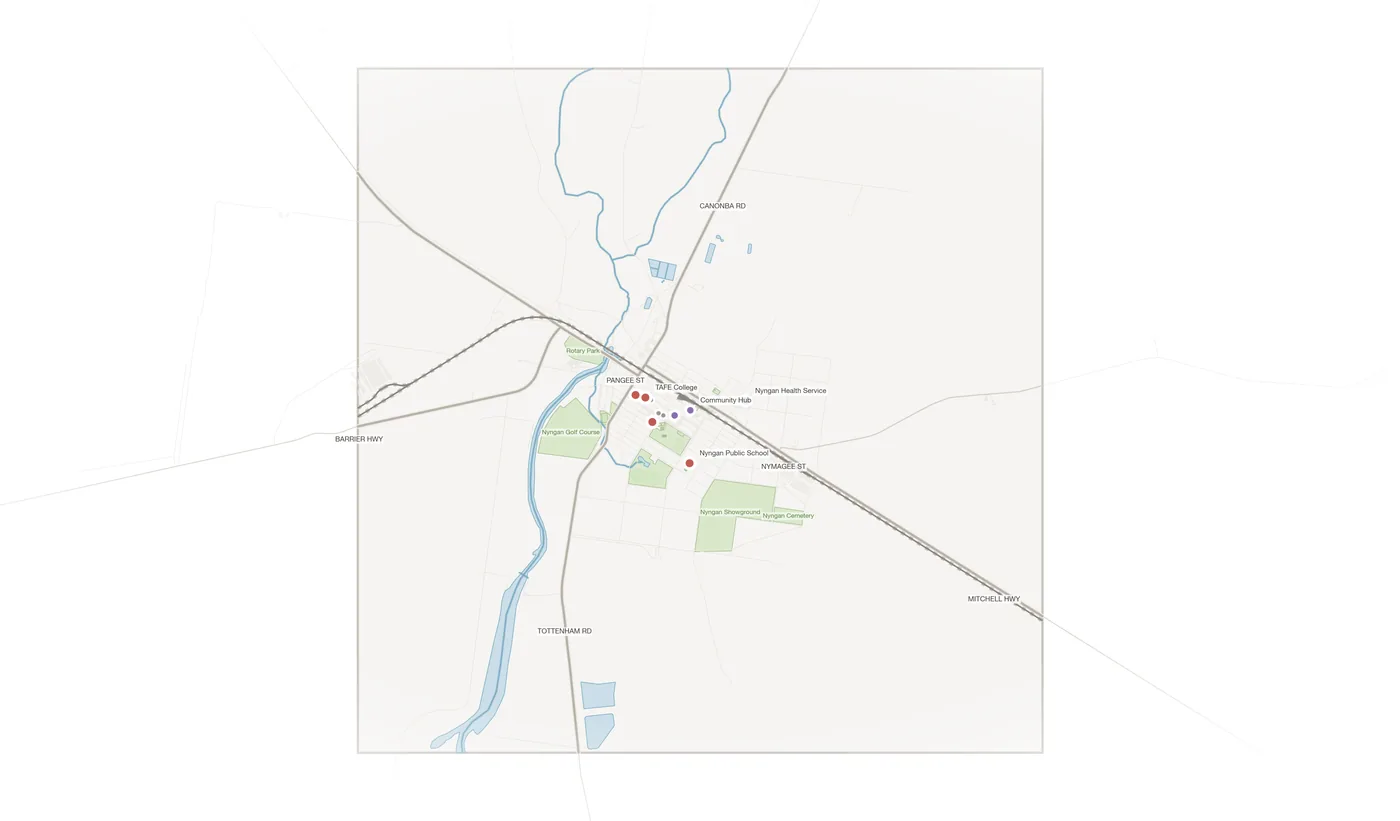 Nyngan urban fabric map