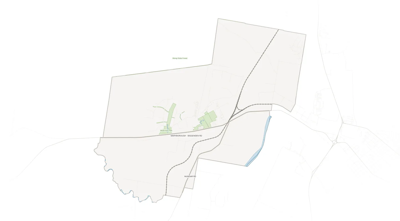 Oakhurst urban fabric map