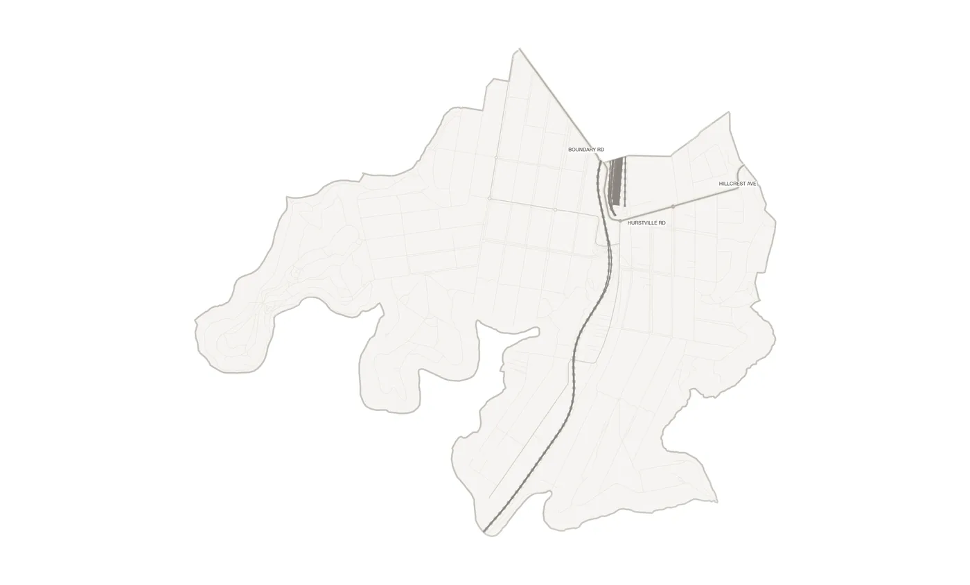 Oatley urban fabric map