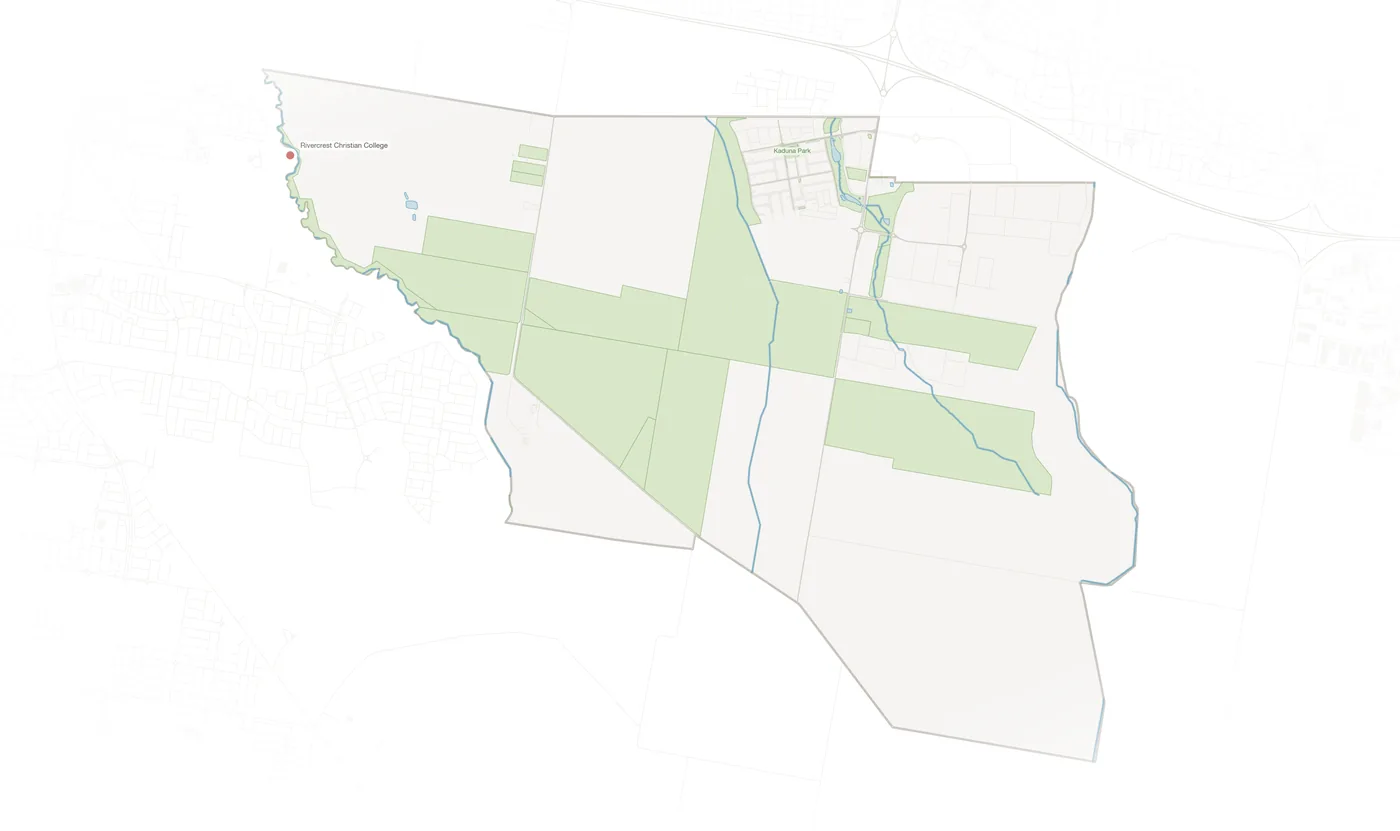 Officer South urban fabric map