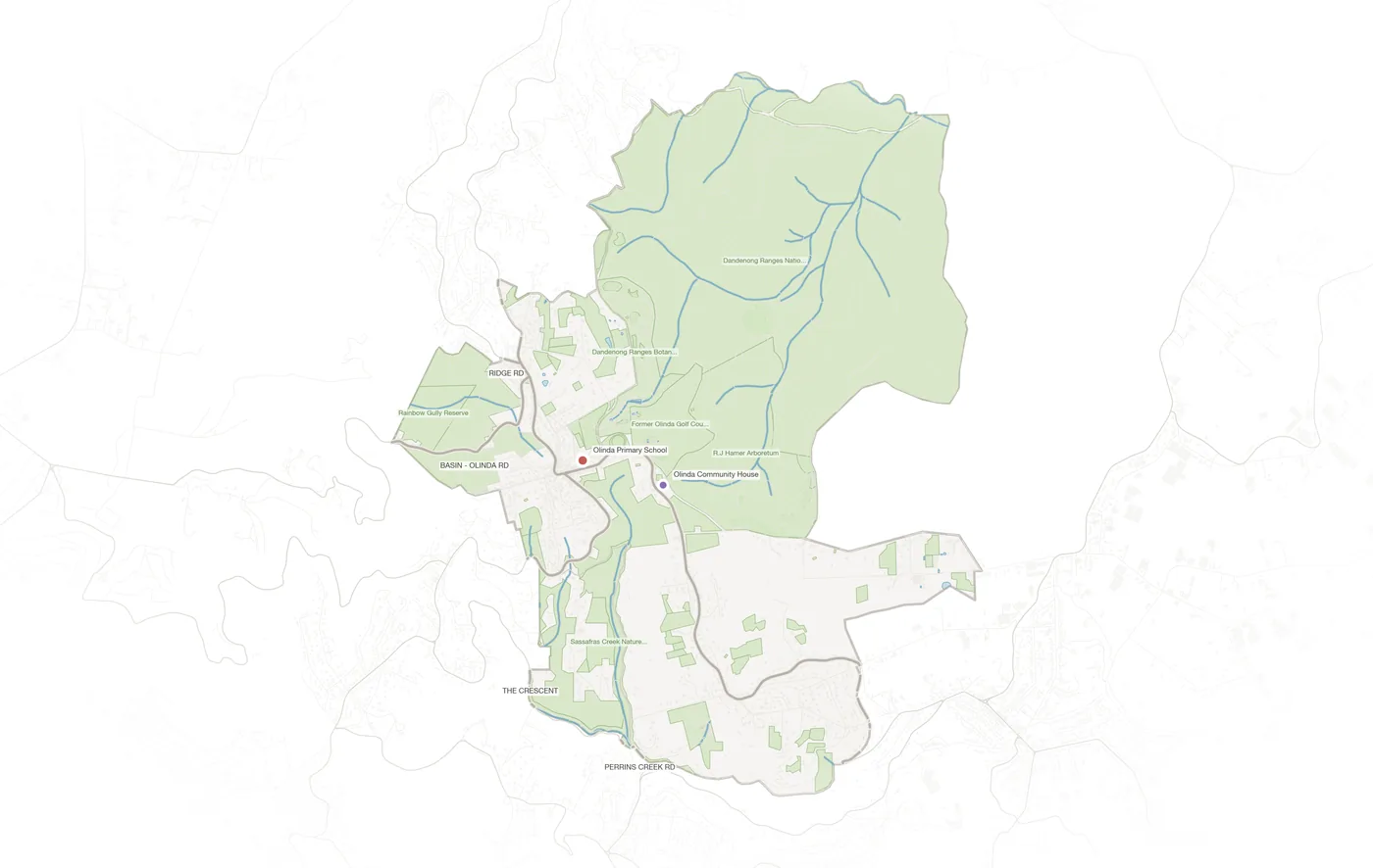Olinda urban fabric map