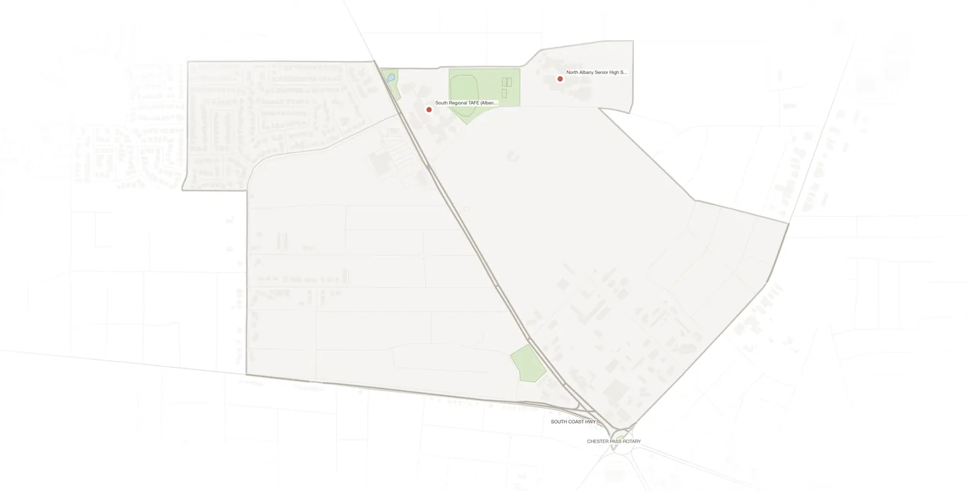 Orana urban fabric map