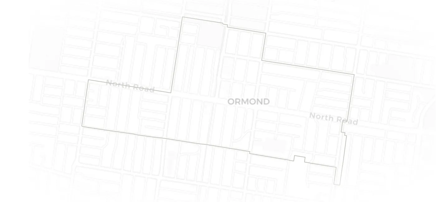 Ormond urban fabric map