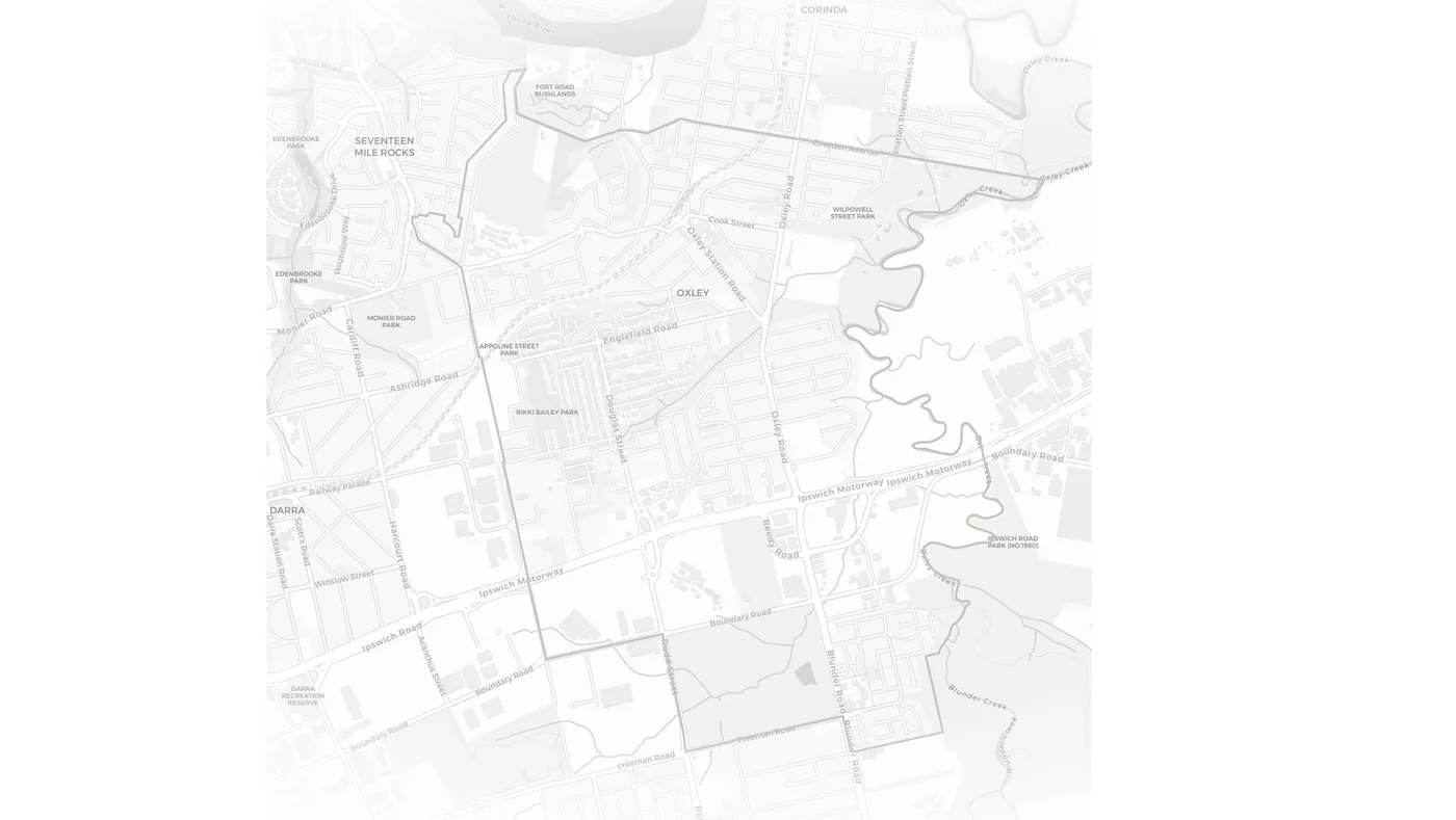 Oxley urban fabric map