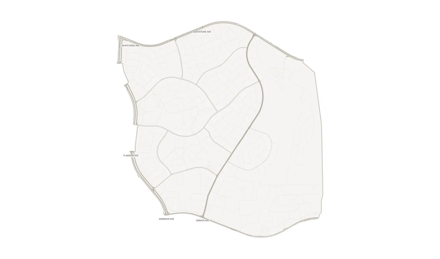Padbury urban fabric map