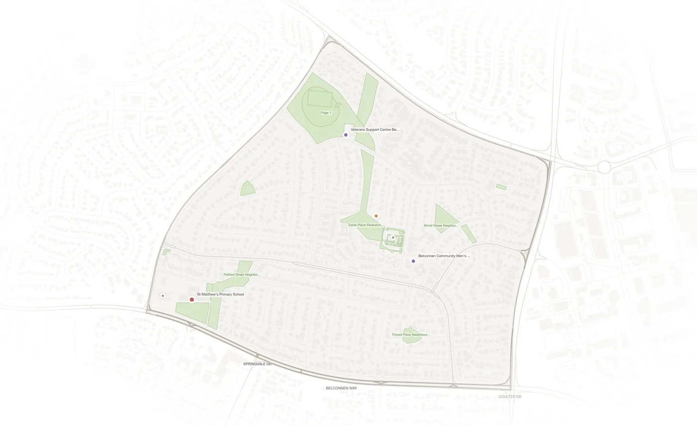 Page urban fabric map