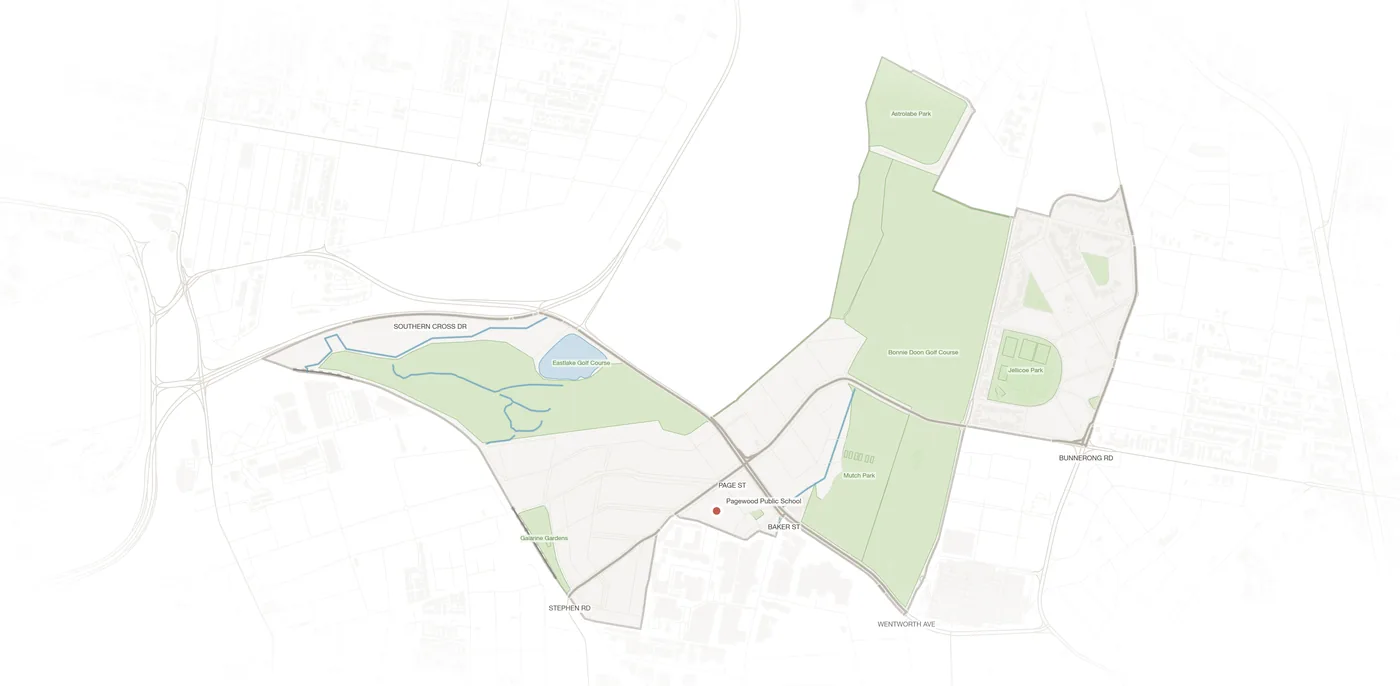 Pagewood urban fabric map
