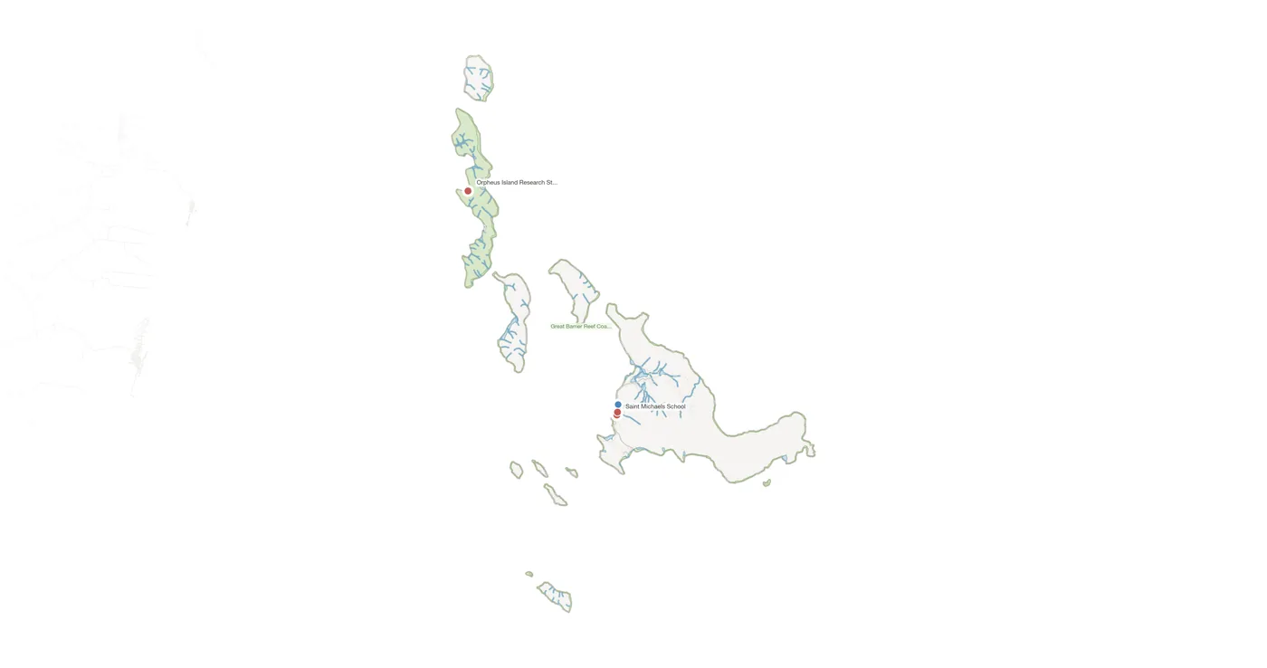Palm Island urban fabric map