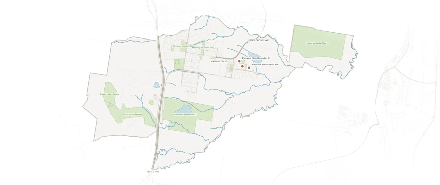 Palmview urban fabric map