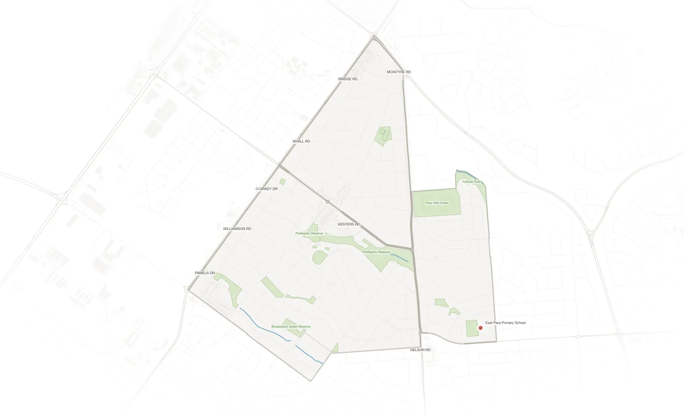Para Hills urban fabric map