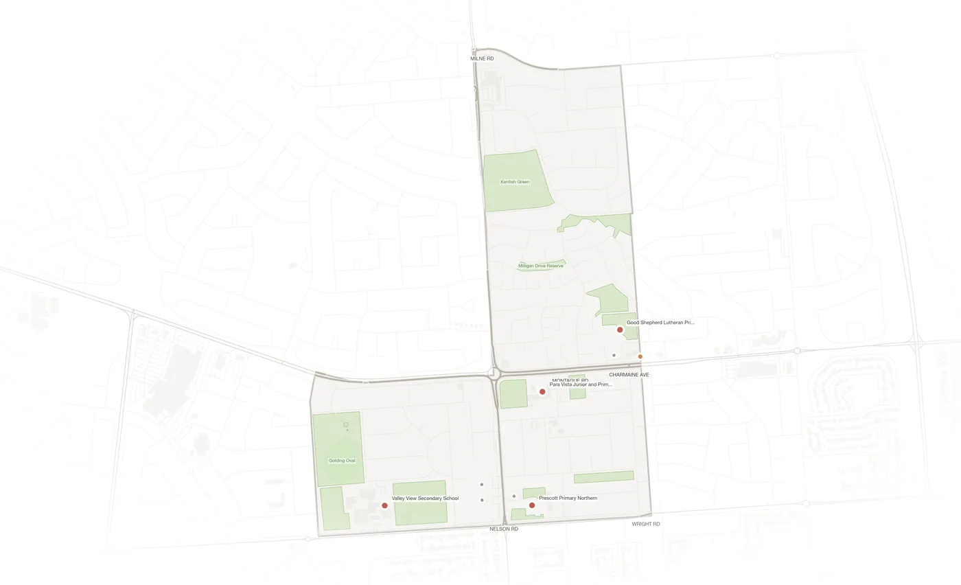 Para Vista urban fabric map