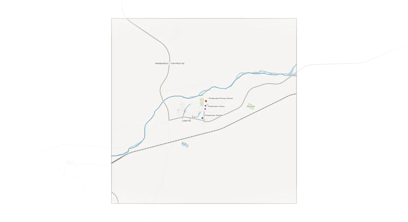 Paraburdoo urban fabric map