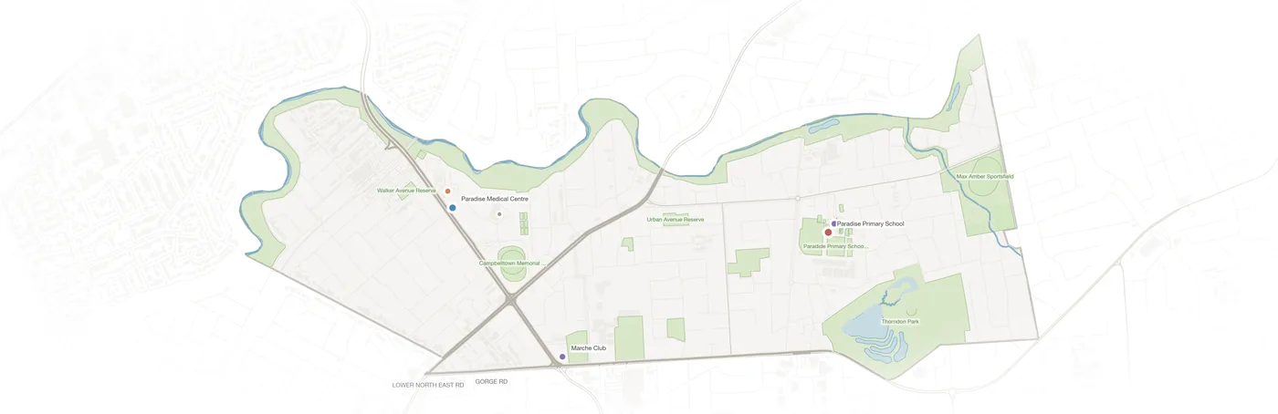 Paradise urban fabric map