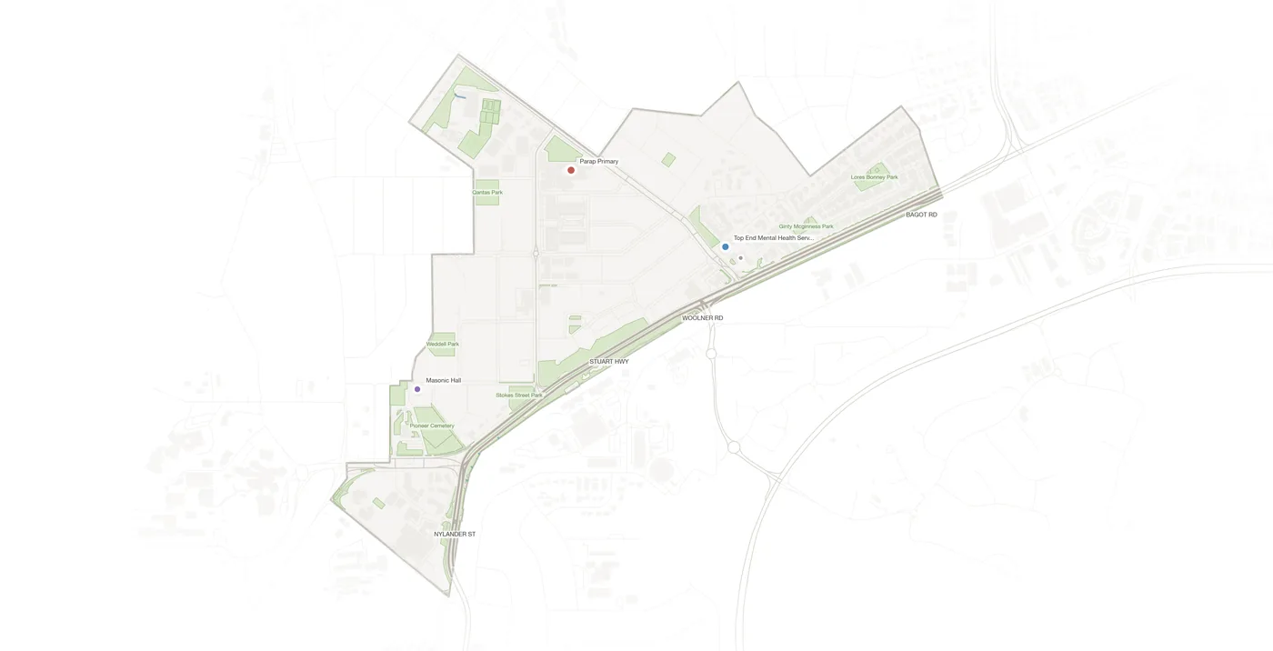 Parap urban fabric map