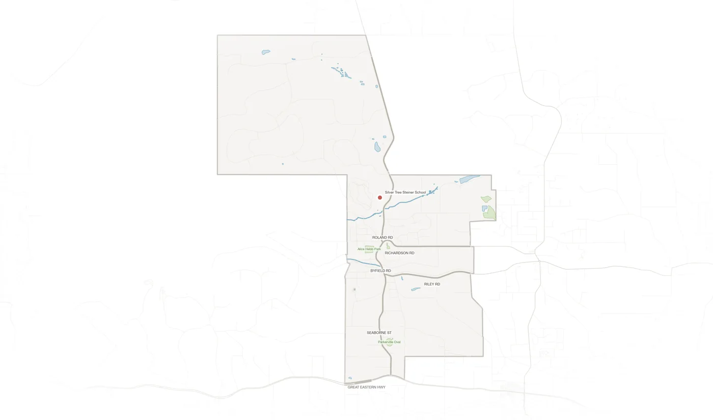 Parkerville urban fabric map
