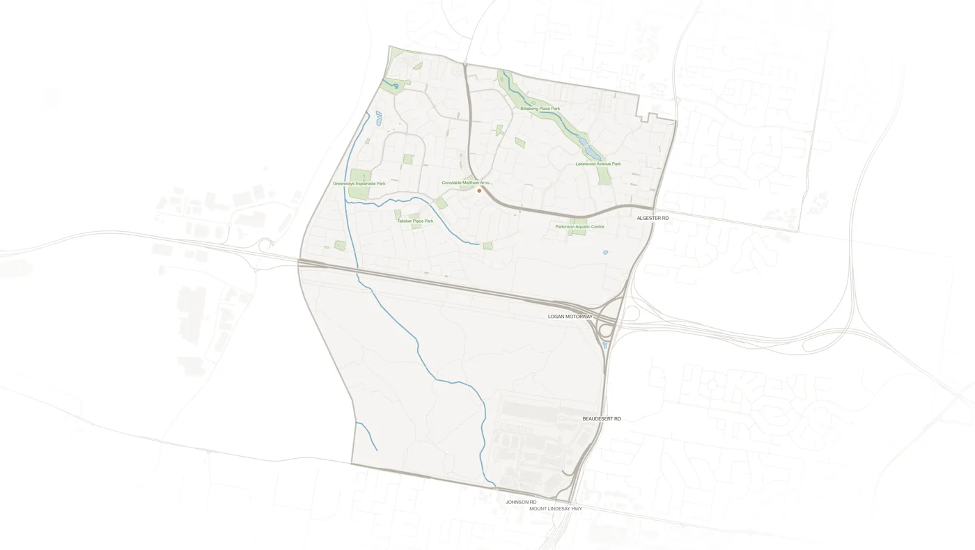 Parkinson urban fabric map