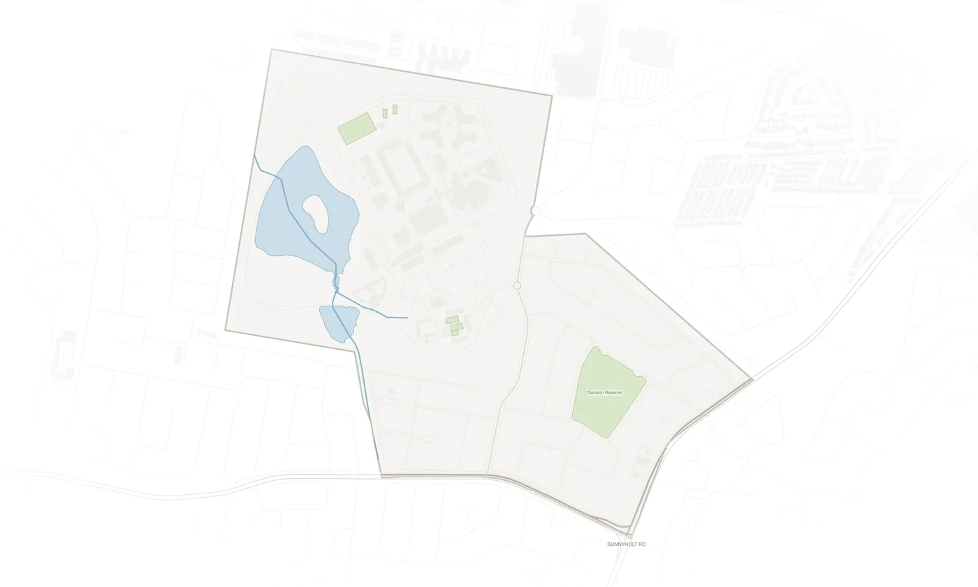 Parklea urban fabric map