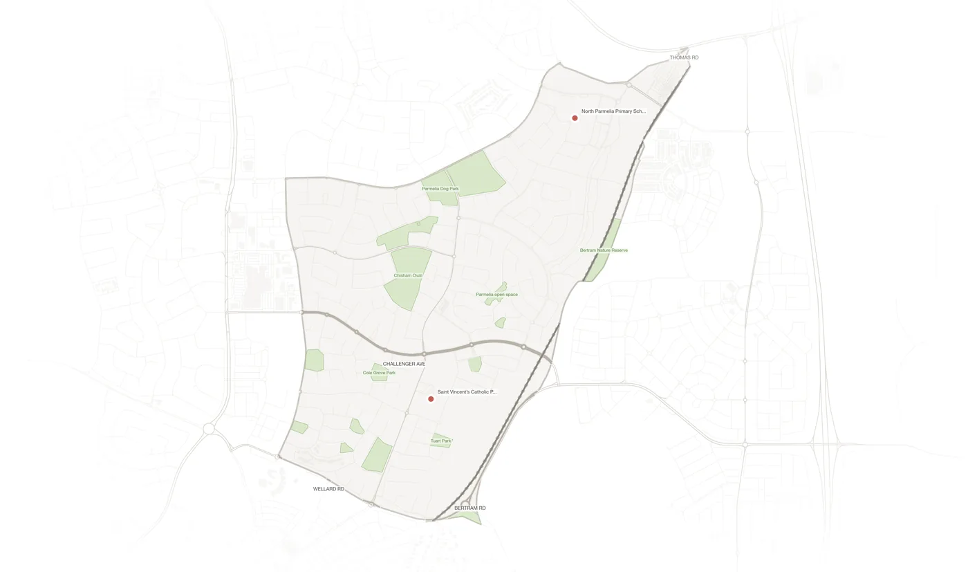 Parmelia urban fabric map