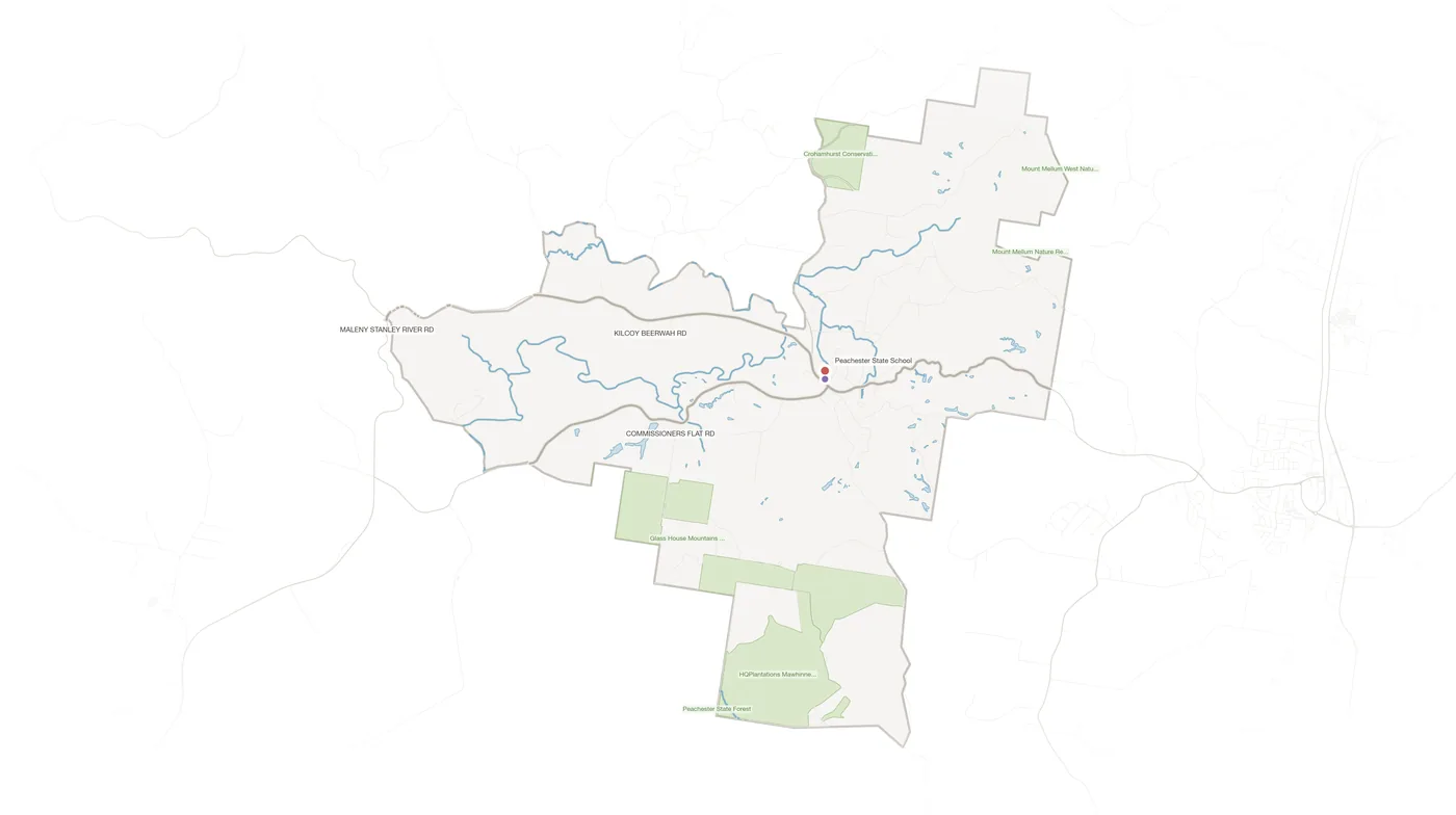 Peachester urban fabric map