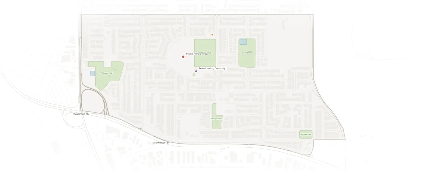 Pearsall urban fabric map