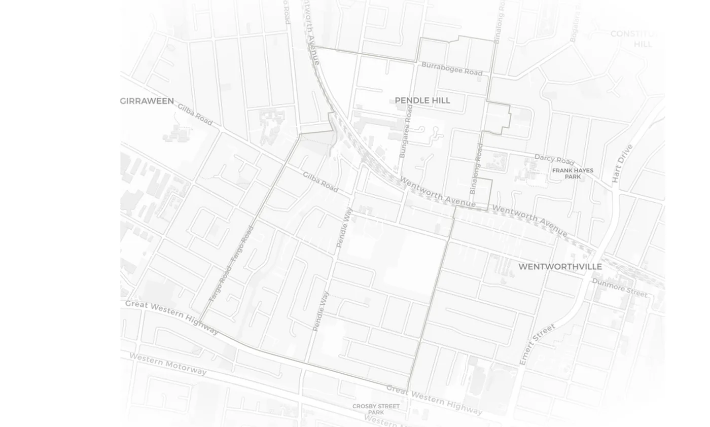 Pendle Hill urban fabric map