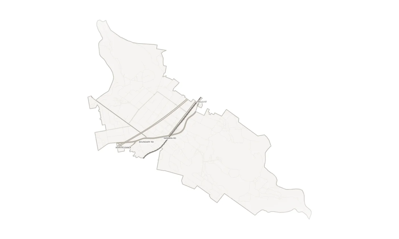 Pennant Hills urban fabric map