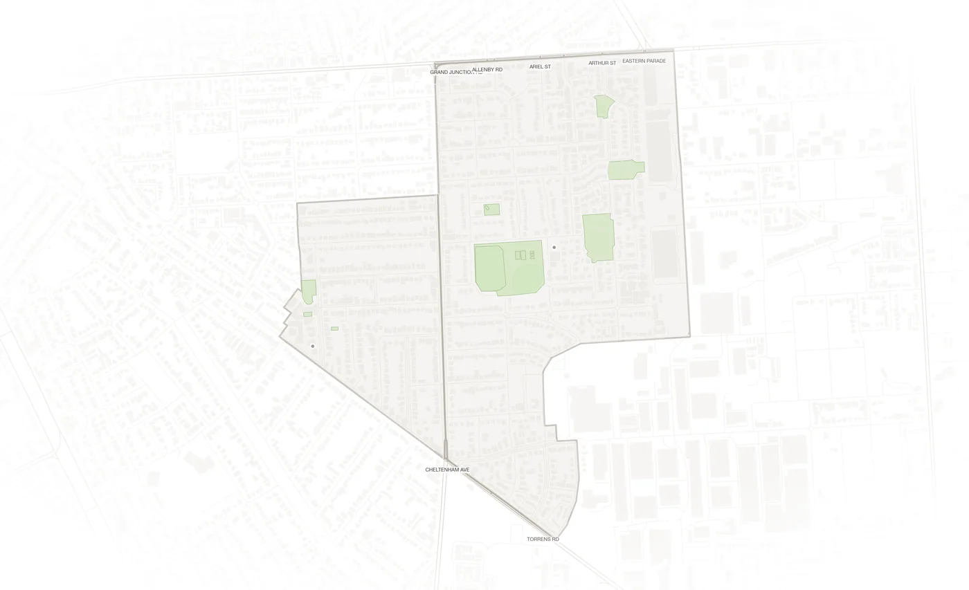 Pennington urban fabric map