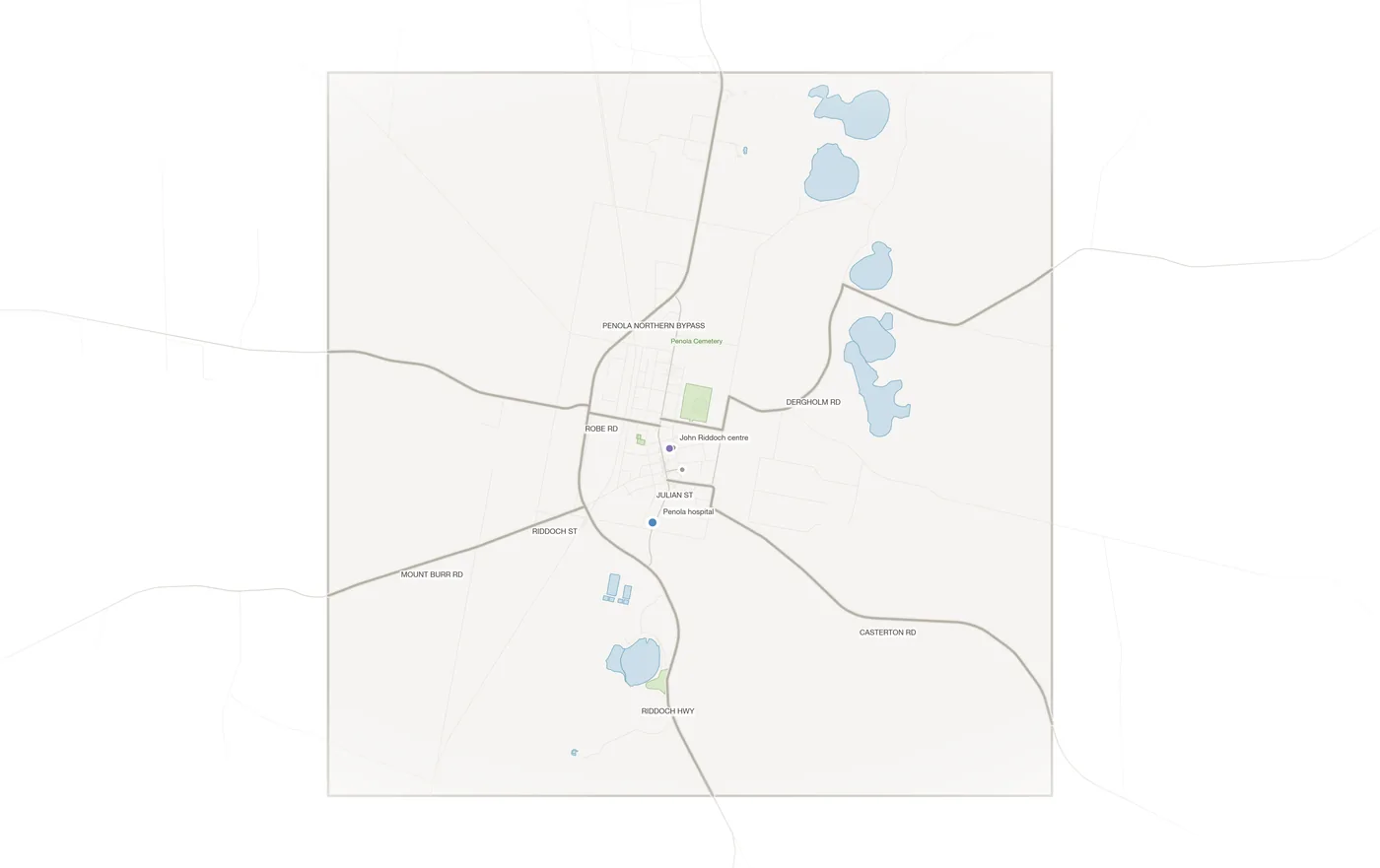 Penola urban fabric map