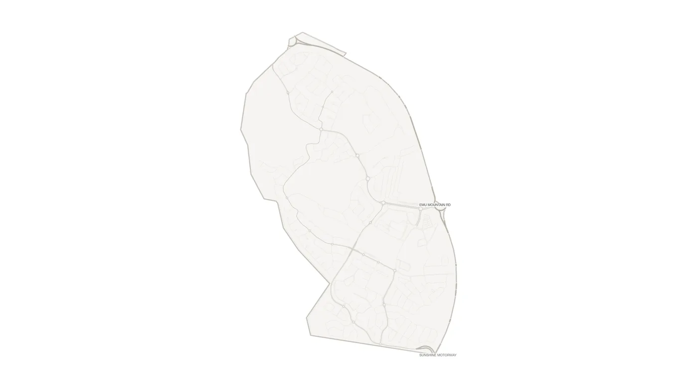 Peregian Springs urban fabric map