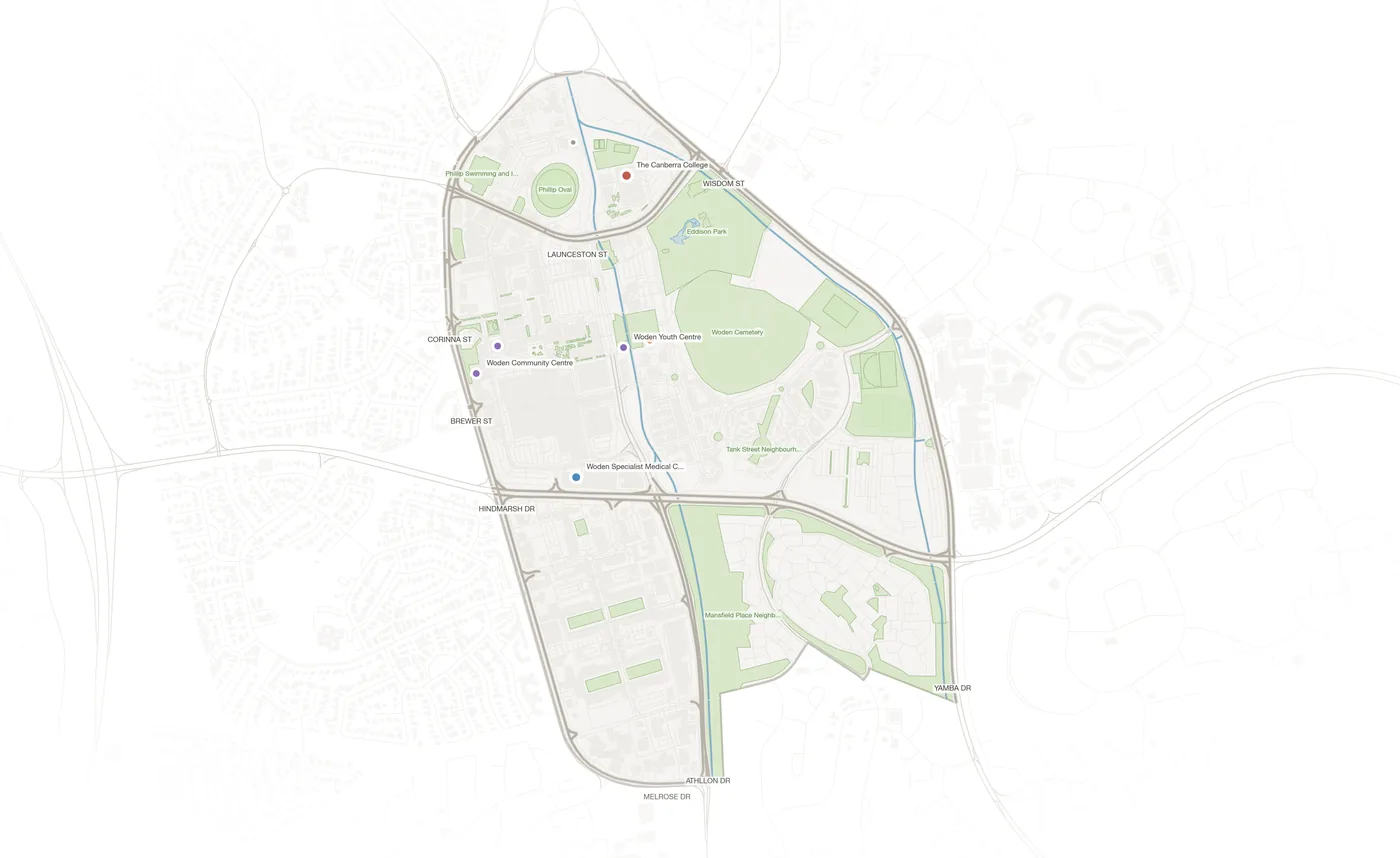 Phillip urban fabric map