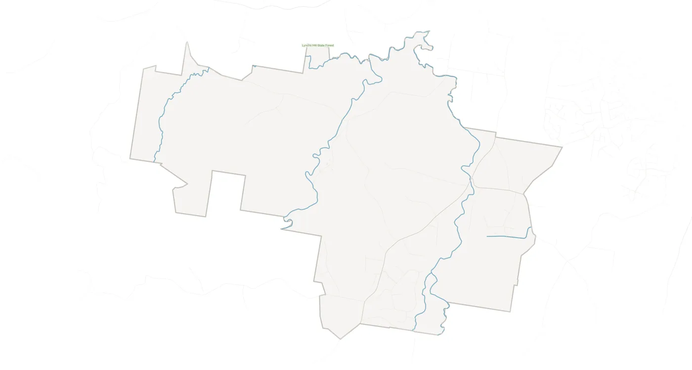 Pie Creek urban fabric map