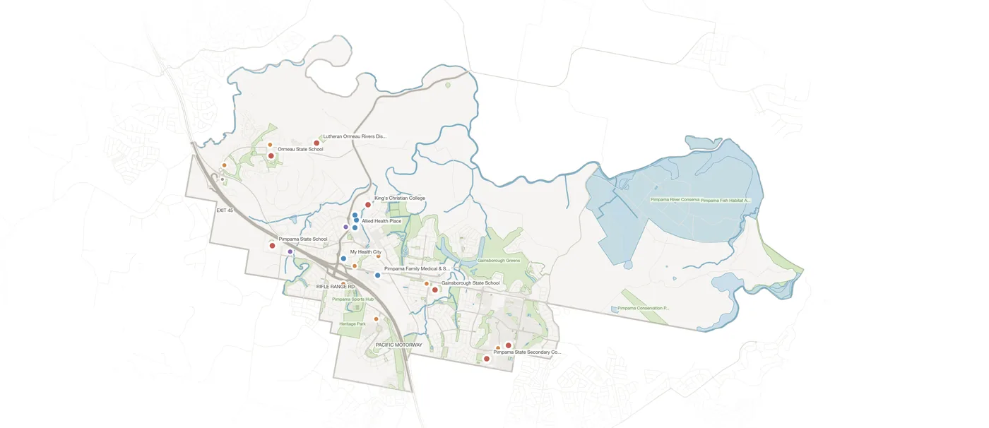 Pimpama urban fabric map
