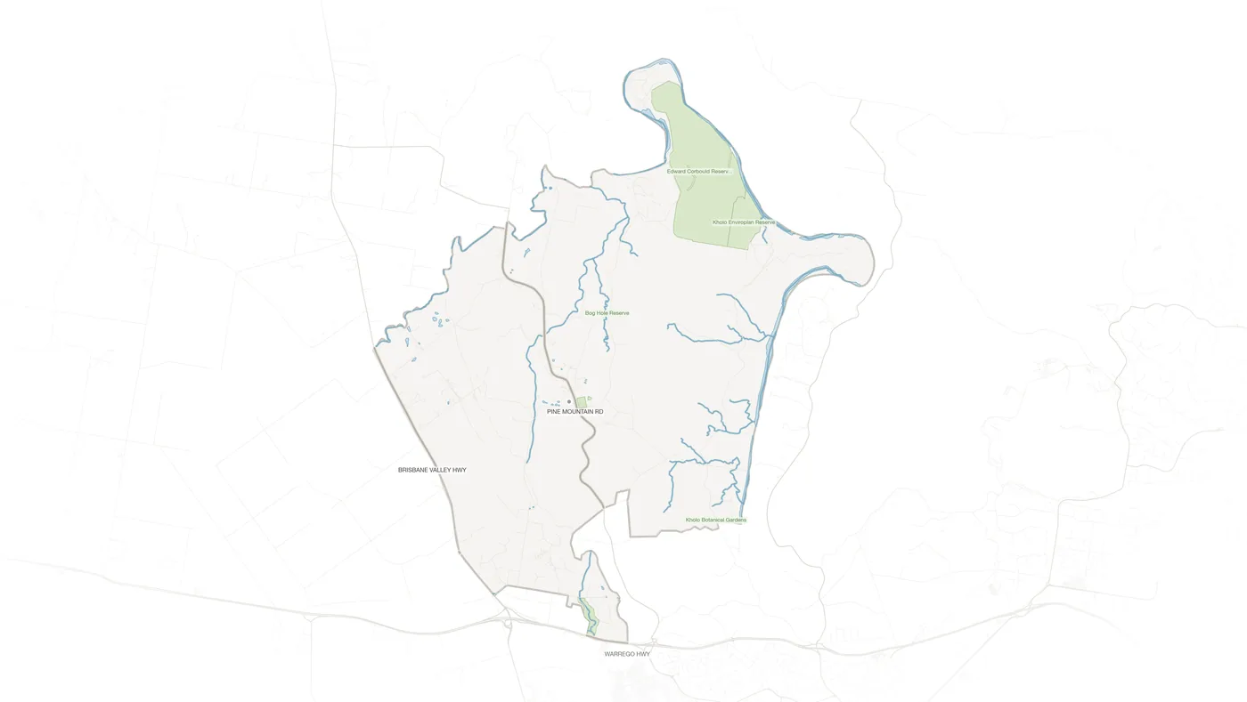 Pine Mountain urban fabric map