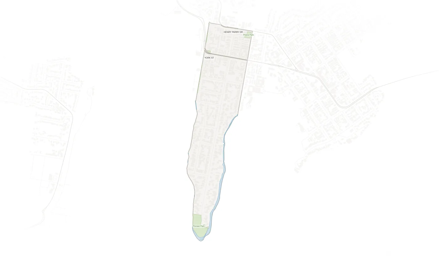 Point Frederick urban fabric map