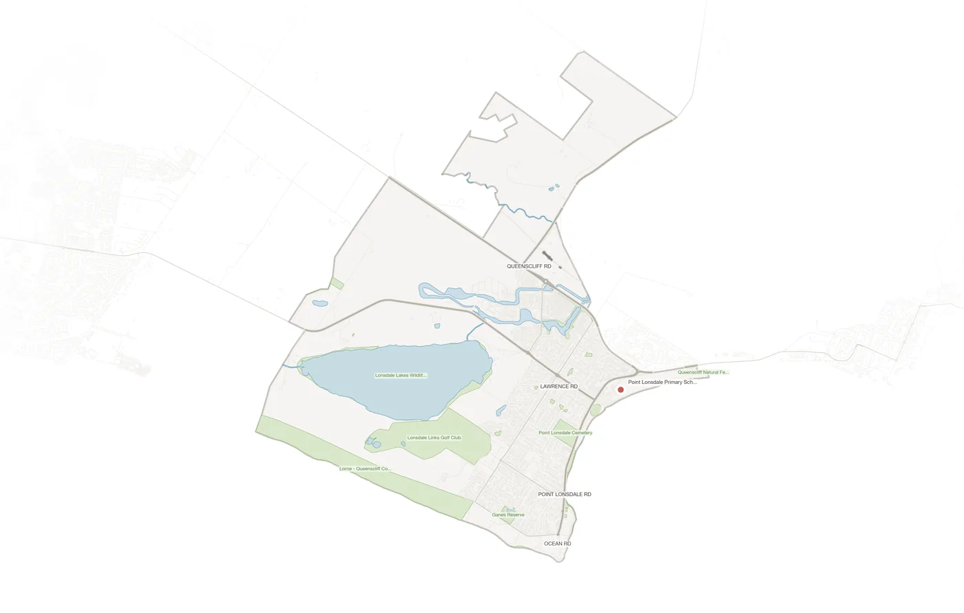 Point Lonsdale urban fabric map