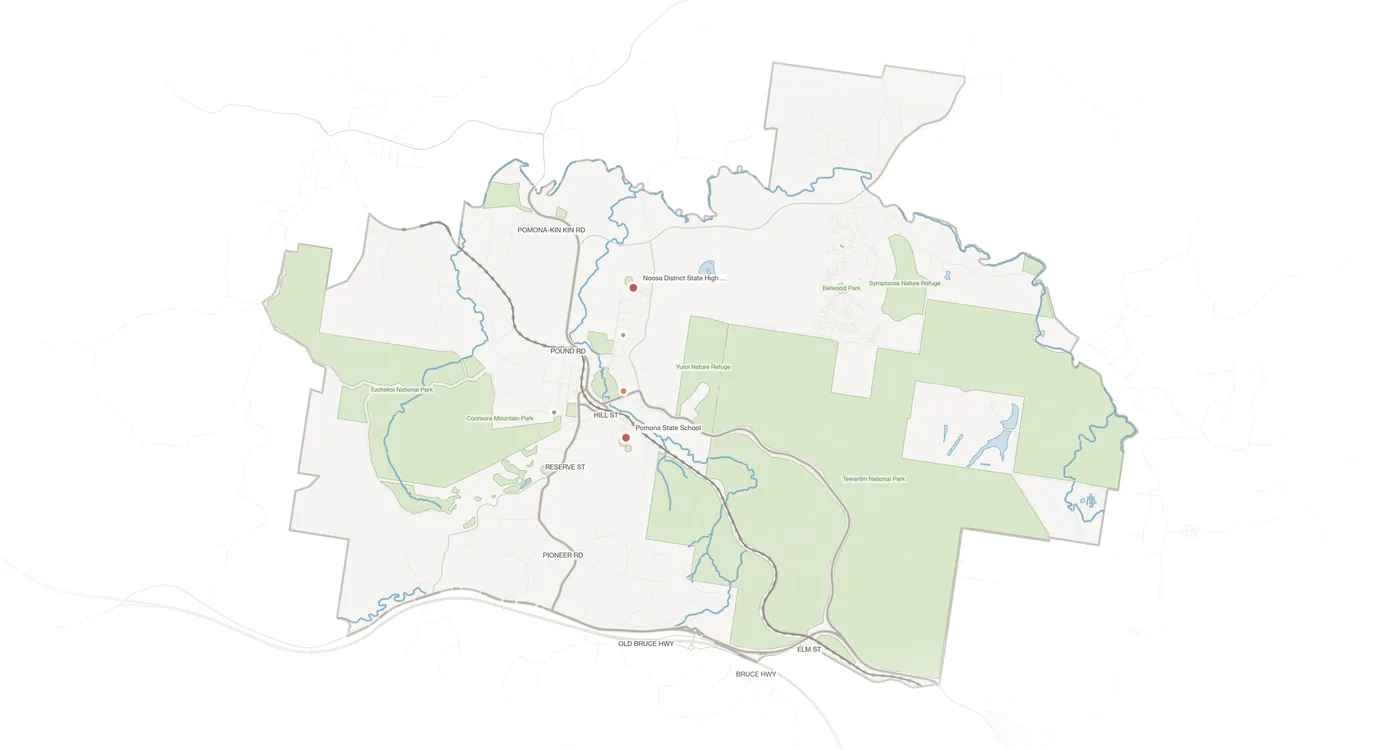 Pomona urban fabric map