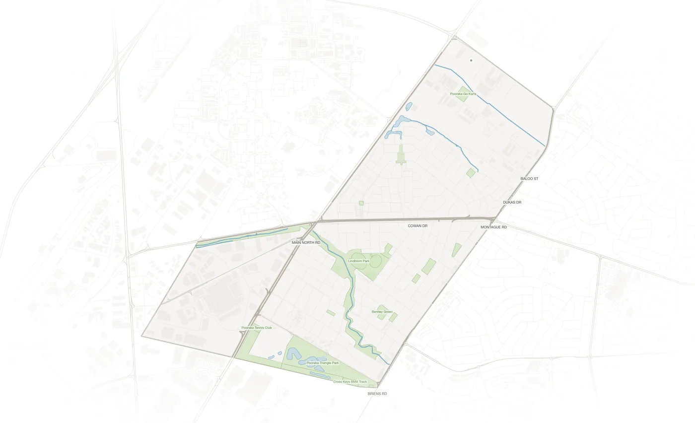 Pooraka urban fabric map