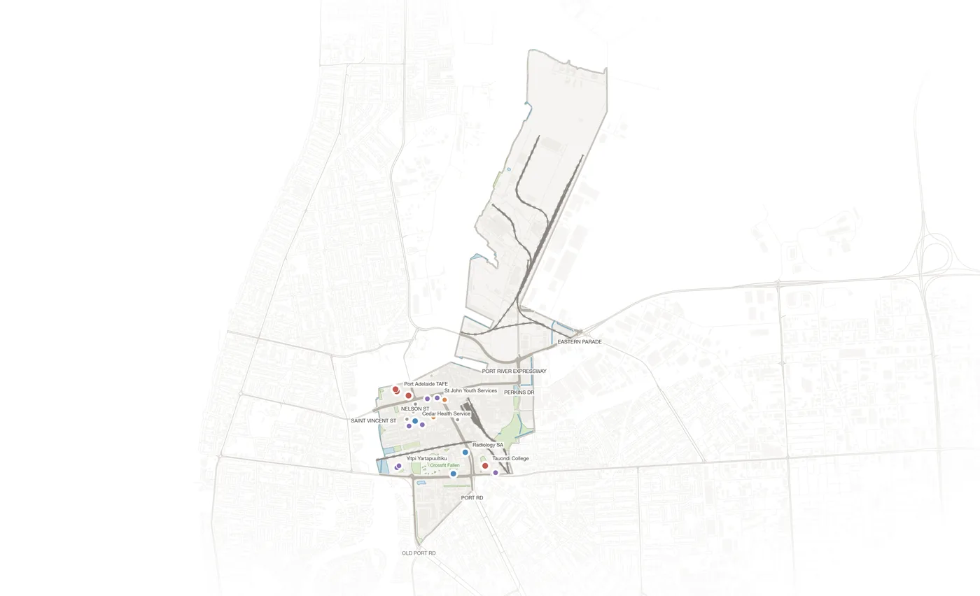 Port Adelaide urban fabric map