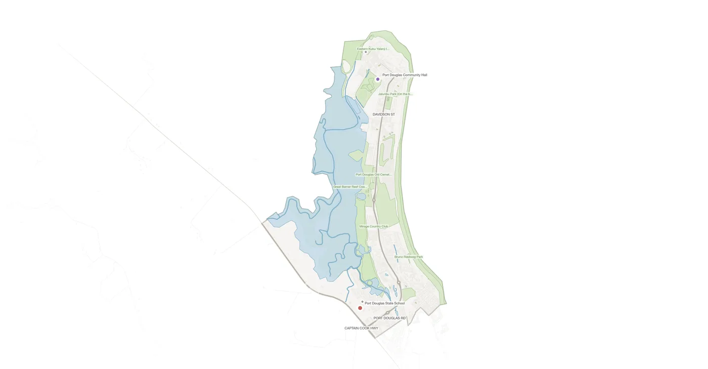 Port Douglas urban fabric map