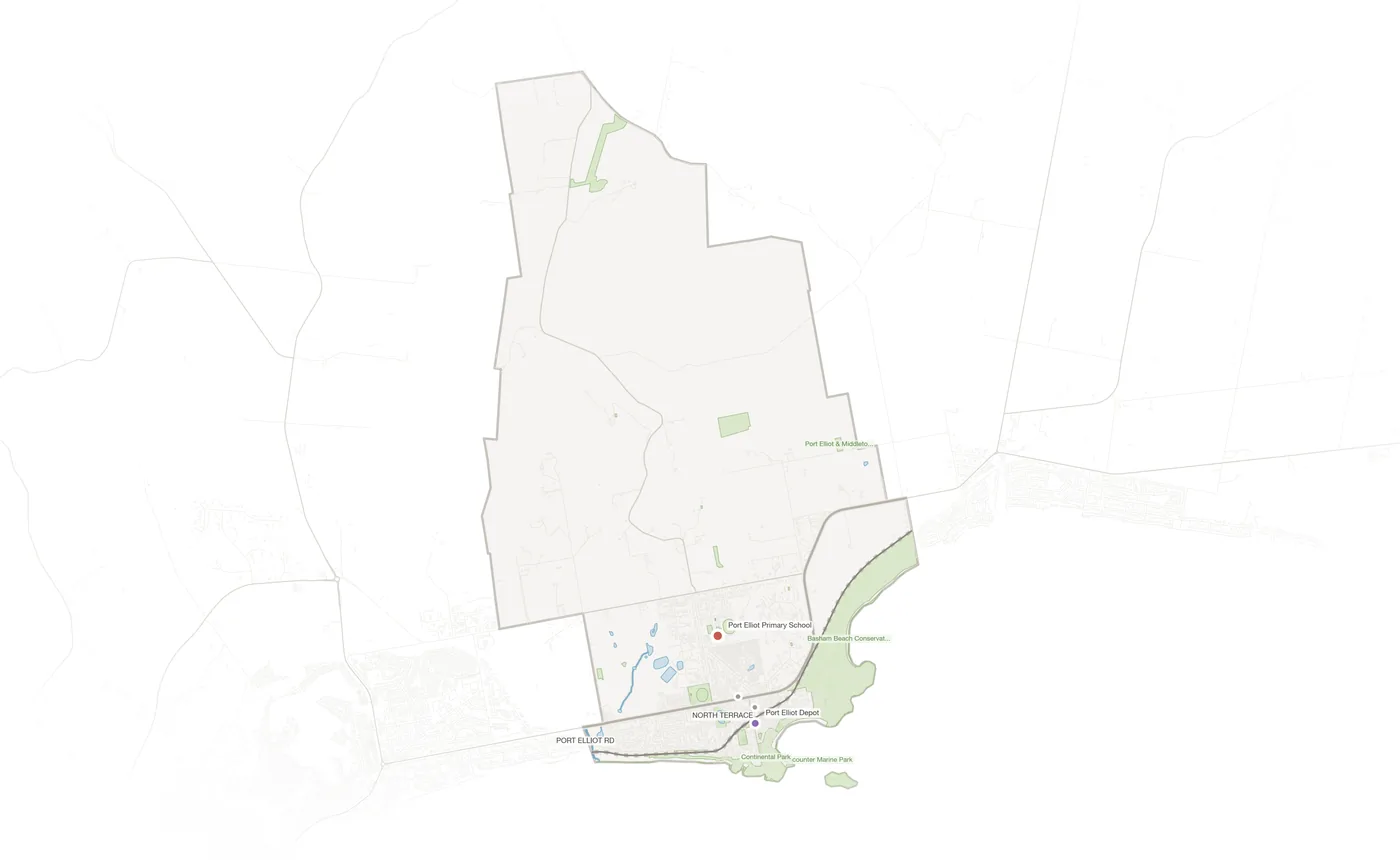 Port Elliot urban fabric map